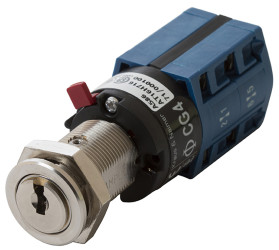 Wyłącznik kluczykowy, DP-CO, 10 A 2-Way, -5 → +55°C