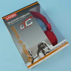 SŁUCH.NAUSZNE LTC-65 RED WT.JACK 3,5