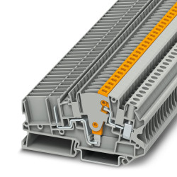 Złączka szynowa do odłączanych obwodów testowych Phoenix Contact poziomy: Pojedynczy 12AWGŚruba UTME 4-CT/1P 500 V
