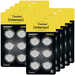 Intenso 7502436MP Button Cell CR2032 3V 220mAh 6 pieces Long-Lasting Battery