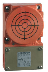 Czujnik zbliżeniowy Indukcyjny 70 mm Schmersal Niewpuszczany 10 → 60 V DC długość 40mm w obudowie prostokątnej