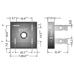 KBPC3510FP Diotec Silicon Bridge Rectifier 1000V