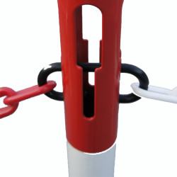 Słupek Słupek odgradzający wysokość bariery 1000mm Czerwony/biały