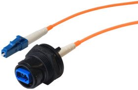 FO patch cable, LC to LC, 5 m, OM1, multimode 62.5/125 µm, PXF4053BAA