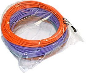 PVC-stranded wires kit, 5 colors á 5 meter, LiYv, 0.5 mm², 16 x 0.2 mm, white/brown/gray/purple/orange, outer Ø 1.8 mm, BYB-5-92