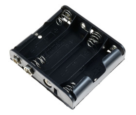 AA x 4 Battery Holder Press Studs Connection