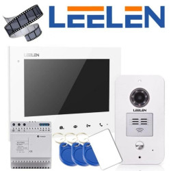 Zestaw wideodomofonowy z monitorem 7cali 305N_V31w / N15pc + zasilacz na szynę DIN (PAMIĘĆ ZDJĘĆ)