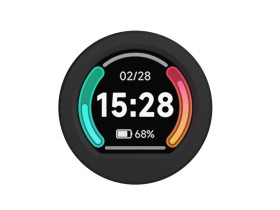 Waveshare RP2040 MCU Board, With 0.99inch Round LCD, Accelerometer And Gyroscope Sensor, With CNC Metal Case