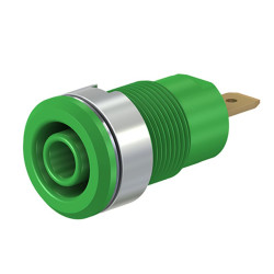 Gniazdo bezpieczne bananowe SLB4-F zielone