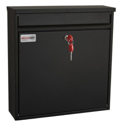Post Box Std, Front Load,Black