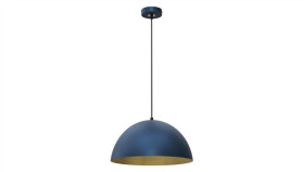Lampa Wisząca Beta Navy Blue/Gold 1Xe27 35Cm Mlp8288 Milagro