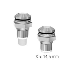 Signal Construct SLQ08KL195M Light Pipe Metal &#xD8;5mm Fibre IP67 Chrome