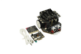 micro:Maqueen Plus V2 (Ni MH Rechargeable Battery) with HUSKYLENS and micro:bit V2