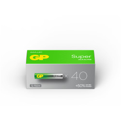 GP GPPCA24AS575 GP Super Alkaline AAA 40&#x27;s Paper box