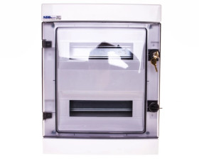 Rozdzielnica hermetyczna modułowa (500V AC ,1000V DC) 2x12 natynkowa IP65 RH-24/Z (z zamkiem) 36.25