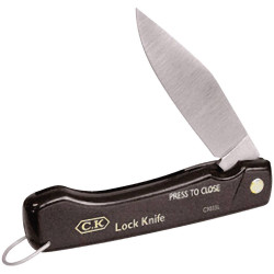 C.K C9036 Folding Knife Lambfoot Blade Plastic Scales Locking Function