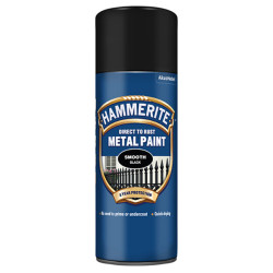 Hammerite 5092965 Direct to Rust Smooth Finish Aerosol Black 400ml