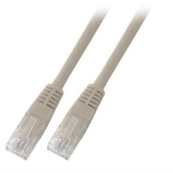 Patchcord UTP kat.5e 0,5m szar SecurityNET 105857