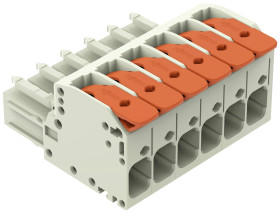 WAGO Obudowa złącza pin żeńskiego na kabel Wymiary siatki: 7.62 mm 831-1106/322-000 12 szt.