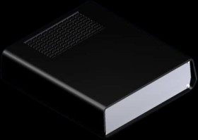 ABS enclosure, (L x W x H) 198 x 178 x 54 mm, black (RAL 9004), AUS 12.9