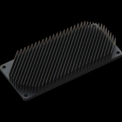 SL-HEATSINK-85x40x10-AB – Radiator aluminiowy 85×40×10mm anodowany czarny