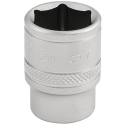 Draper Expert 16541 3/8&quot; Sq. Dr. 6 Point Metric Socket (15mm)