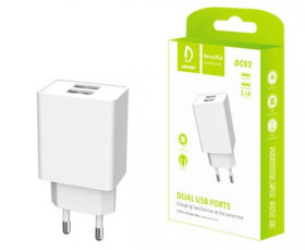 LAD.SIEC.2,1A 10W 2XUSB DC02