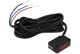 Czujnik; fotoelektryczny; GT-80P; PNP; NO/NC; odbiciowy; 0,8m; 12÷24V; DC; 200mA; prostopadłościenny kątowy; 11x20mm; z przewode