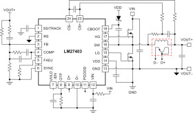 3-V to 20-V voltage-mode synchronous buck controller and temperature-compensated DCR current sensing