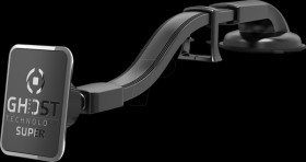 GHOSTSUPERFLEX Vehicle smartphone holder with suction base, flexible arm, magne