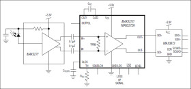 3.3V, 2.5Gbps Low-Power Limiting Amplifiers