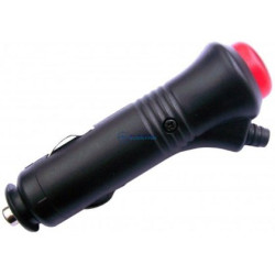 wtyk zapalniczki z bezpiecznikiem i wyłącznikiem