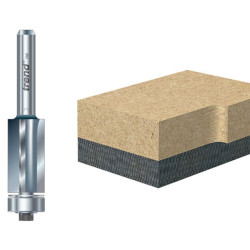 Trend 46/80 x 1/4 TCT 90&#xB0; Bearing Guided Triple Flute Cutter 12.7 x 25.4mm