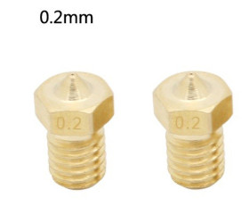 Opencircuit Extruder nozzle 0.2mm for 1.75mm filament - 2 pieces