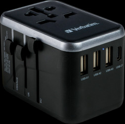 49546 Charging adapter, UTA-04, 61 W 3x USB-A, 1x USB-C 1x USB-C PD, 1