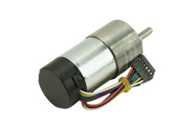 12V Metal DC Geared Motor with Encoder (131:1, 83RPM, 45Kg.cm)