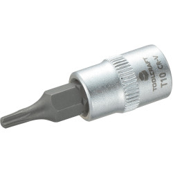 Toolcraft 1/4&quot; Drive Socket With T-Profile Bit T10