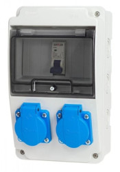 Rozdzielnica budowlana 5M 2xX230V + zabepieczenie IP44 RSK002C001