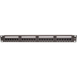 Patch panel 19" 24 porty 1U kat.6 SecNET 100906