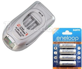 ładowarka GT BQC-4A18 LCD + 4X R6 AA Eneloop 2000