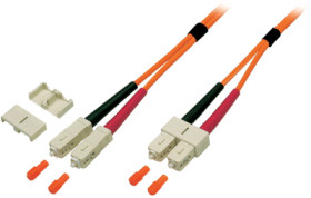 FO patch cable, SC duplex to SC duplex, 2 m, OM1, multimode 62.5/125 µm, O6423.2