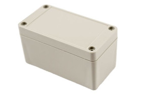 Obudowa ogólnego użytku ABS szerokość zew. 50 mm długość zew. 95 mm wys. zew. 50 mm Hammond IP65 Jasnoszary