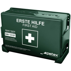 Petex 43924213 Standard First Aid Kit DIN 13157 Green Compact Wall-Mount
