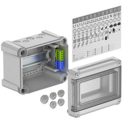 OBO Bettermann 2008804 SDB 05 PS Distribution Board IP66 1 Row Surface-Mount