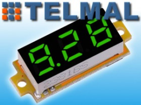 Miliwoltomierz woltomierz DC 0-10V LED zielony