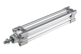 Siłownik pneumatyczny z tłoczyskiem skok: 160mm RS PRO Ø 32mm dwustronnego działania Action 281mm z amortyzacją