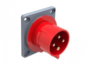 Wtyk siłowy tablicowy odbiornikowy 32A 4p IP44/FE/