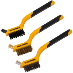 Roughneck 52-005 Mini Wire Brush Set 3 Piece