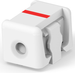 Connector, 1 pole, pitch 0.16 mm, straight, natural, 3-2106431-1