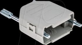 MHDPPK9-LG-K D-Sub cap, 9-pin, straight, light grey, size E